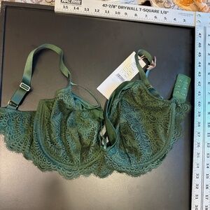 NWT Panache Samba Bra US32J/UK32GG Forest Green